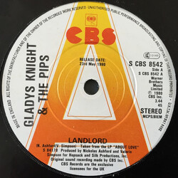 Gladys Knight And The Pips Landlord Vinyl 7" USED
