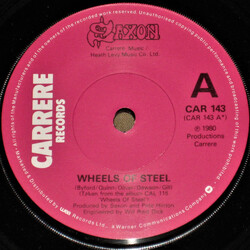 Saxon Wheels Of Steel Vinyl 7" USED
