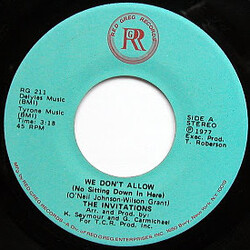 The Invitations We Don't Allow Vinyl 7" USED