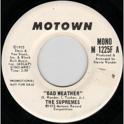 The Supremes Bad Weather Vinyl 7" USED