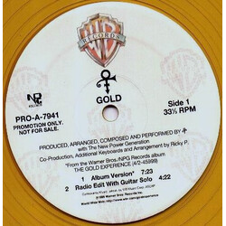 The Artist (Formerly Known As Prince) Gold Vinyl 12" USED