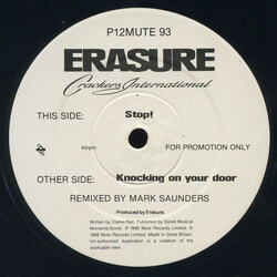 Erasure Crackers International Vinyl 12" USED