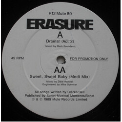 Erasure Drama! Vinyl 12" USED