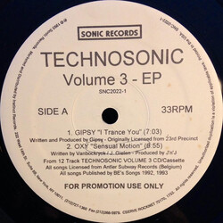 Various Technosonic Volume 3 - EP Vinyl 12" USED