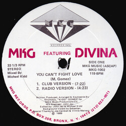 Michael "Kidd" Gomez / Divina (8) You Can't Fight Love Vinyl 12" USED
