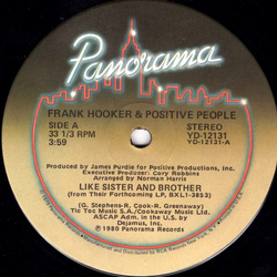 Frank Hooker & Positive People Like Sister And Brother / Devotion Vinyl 12" USED