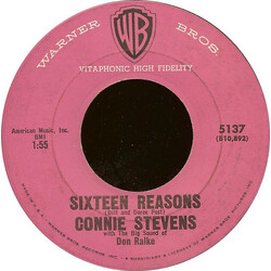 Connie Stevens Sixteen Reasons Vinyl 7" USED