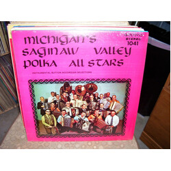 Michigan's Saginaw Valley Polka All Stars Instrumental Button Accordian Selections Vinyl LP USED