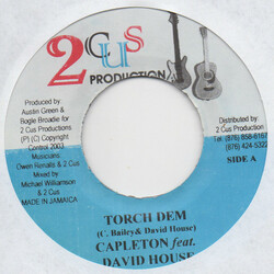 Capleton / David House Torch Dem USED VINYL 7INCH 45 RPM