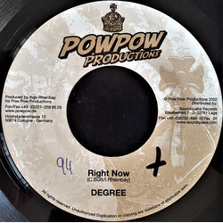 General Degree Right Now USED VINYL 7INCH 45 RPM