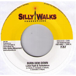 Lutan Fyah / Turbulence (4) Burn Dem Down USED VINYL 7INCH 45 RPM PROMO