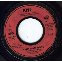 Kiss Crazy Crazy Nights Vinyl 7" USED