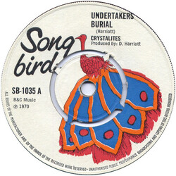 The Crystalites Undertakers Burial / Ghost Rider Vinyl 7" USED