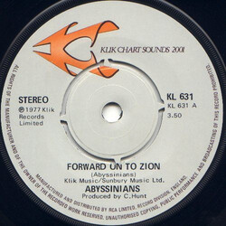 The Abyssinians Forward On To Zion / Satta A Massagana Vinyl 7" USED