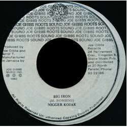 Nigger Kojak Big Iron Vinyl 7" USED