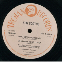 Ken Boothe Who Gets Your Love ? / Is It Because I'm Black ? Vinyl 12" USED