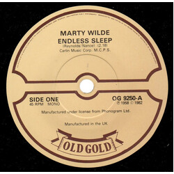 Marty Wilde Endless Sleep / Donna Vinyl 7" USED