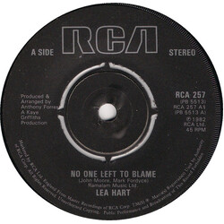 Lea Hart No One Left To Blame Vinyl 7" USED