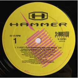 MC Hammer 2 Legit 2 Quit USED VINYL 12INCH SINGLE