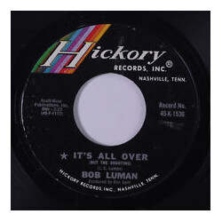 Bob Luman It's All Over (But The Shouting) Vinyl 7" USED