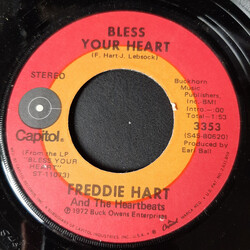 Freddie Hart And The Heartbeats Bless Your Heart Vinyl 7" USED