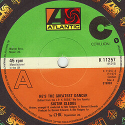 Sister Sledge He's The Greatest Dancer Vinyl 7" USED