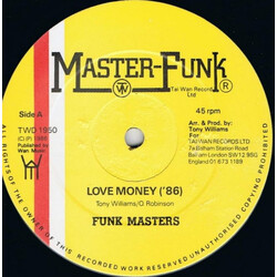 Funk Masters Love Money ('86) Vinyl 12" USED