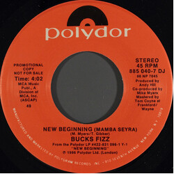 Bucks Fizz New Beginning (Mamba Seyra) Vinyl 7" USED