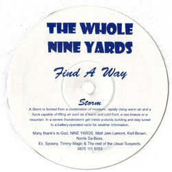 Nine Yards Find A Way (The Forces Of Nature Mixes) Vinyl 12" USED