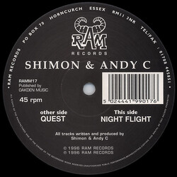 Andy C & Shimon Quest / Night Flight Vinyl 12" USED