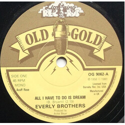 Everly Brothers All I Have To Do Is Dream / Claudette Vinyl 7" USED