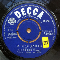 The Rolling Stones Get Off Of My Cloud Vinyl 7" USED