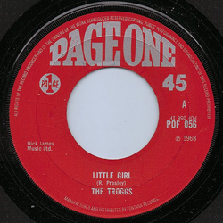 The Troggs Little Girl Vinyl 7" USED
