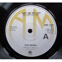 Elkie Brooks Don't Cry Out Loud Vinyl 7" USED