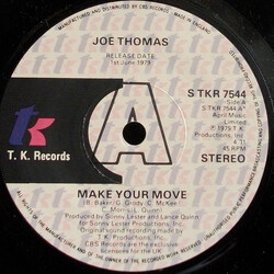 Joe Thomas Make Your Move Vinyl 7" USED