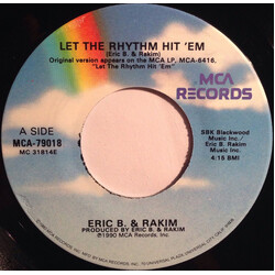 Eric B. & Rakim Let The Rhythm Hit 'Em USED VINYL 7INCH 45 RPM