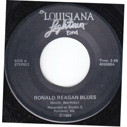 Louisiana Lightnin Band Ronald Reagan Blues Vinyl 7" USED