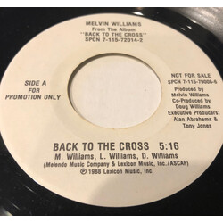 Melvin Williams (2) Back To The Cross Vinyl 7" USED