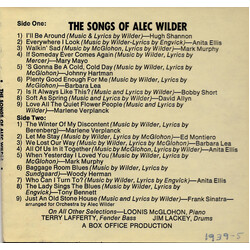 Various The Songs Of Alec Wilder Vinyl LP USED