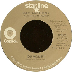 Ray Anthony & His Orchestra Dragnet / Peter Gunn Vinyl 7" USED
