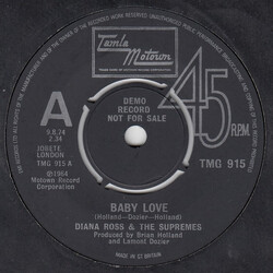 The Supremes Baby Love / Ask Any Girl Vinyl 7" USED