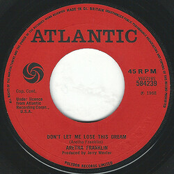 Aretha Franklin Don't Let Me Lose This Dream / The House That Jack Built Vinyl 7" USED