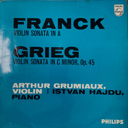 César Franck / Edvard Grieg / Arthur Grumiaux / István Hajdú Sonate A-Dur Für Violine Und Klavier/Sonate C-Moll Für Violine Und Klavier Vinyl LP USED