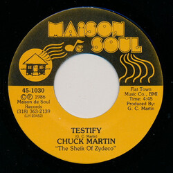 Chuck Martin Testify / Make It Hot Vinyl 7" USED