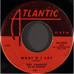 Ray Charles And His Orchestra What'd I Say Vinyl 7" USED