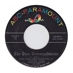 Paul Anka / George Hamilton IV / Johnny Nash The Teen Commandments Vinyl 7" USED