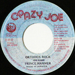 Prince Hammer / Joe Gibbs & The Professionals Ortodox Rock / Oh Jah USED VINYL 7INCH 45 RPM