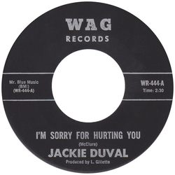 Jackie Duval I'm Sorry For Hurting You Vinyl 7" USED