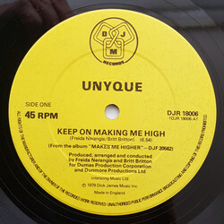 Unyque Keep On Making Me High Vinyl 12" USED