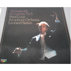 Dmitri Shostakovich / Saint Louis Symphony Orchestra / Leonard Slatkin Symphony No. 5, Op. 47 Vinyl LP USED